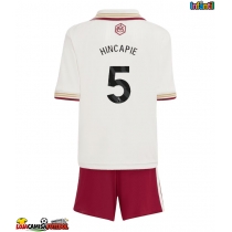 Camisa de Futebol Arsenal Piero Hincapie #5 Equipamento Alternativo Infantil 2025-26 Manga Curta (+ Calças curtas)